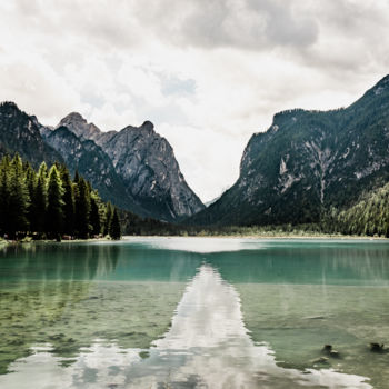 Photography titled "Lake in the Mountai…" by Luigi Veggetti, Original Artwork, Digital Photography