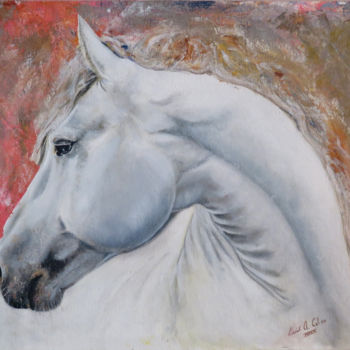 Pittura intitolato "caballo3.jpg" da Lacasa, Opera d'arte originale, Olio