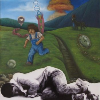 Pintura intitulada "Sueño" por Luis Carlos López Eraso, Obras de arte originais, Outro