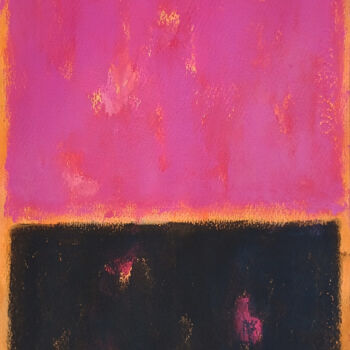 Schilderij getiteld "Black and red pink" door Luis Medina, Origineel Kunstwerk, Acryl