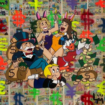 "Admiring the Money" başlıklı Tablo Luis Mesa tarafından, Orijinal sanat, Sprey boya