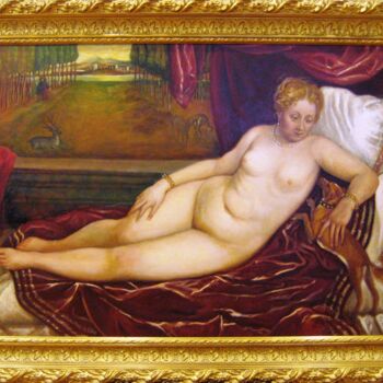Malerei mit dem Titel "VENUS" von Luis Miguel Aparisi, Original-Kunstwerk, Öl