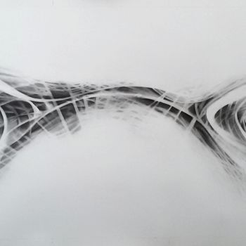 Drawing titled "Morfose stereo III" by Luís Miguel Pinho, Original Artwork, Charcoal