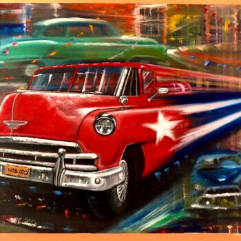Pintura titulada "Cubaflash" por Luis Miguel Rodríguez Valdés, Obra de arte original, Oleo