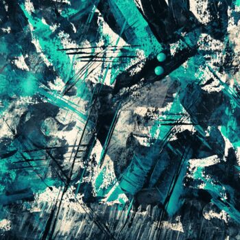 Digital Arts titled "Abstract n-64" by Luis Valente, Original Artwork, Acrylic