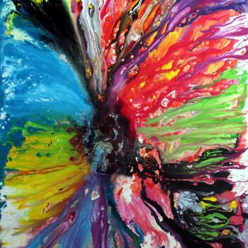 Painting titled "Energy" by Luisa Angelucci, Original Artwork, Acrylic