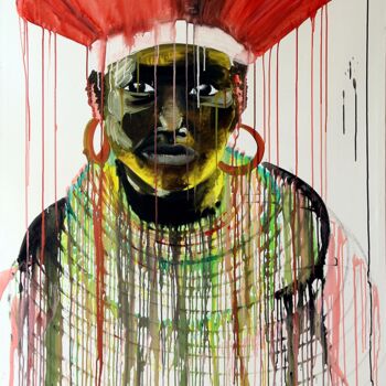 Pittura intitolato "Zulu'" da Luisa Angelucci, Opera d'arte originale, Acrilico