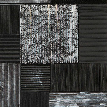 Art textile intitulée "Los negros" par Luisa Grau, Œuvre d'art originale, Fil