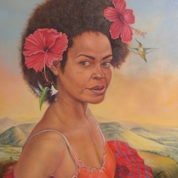 Pintura titulada "Flora caribeña" por Luis Angel Alcolea, Obra de arte original, Oleo