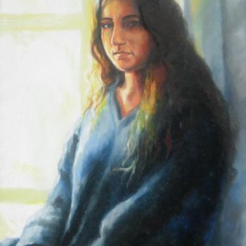 Pittura intitolato "Ombra di luce" da Luisa Valenzano, Opera d'arte originale