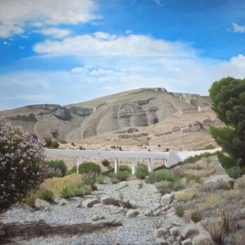 Painting titled "Sierra del Cid" by Luis Segura López, Original Artwork, Oil