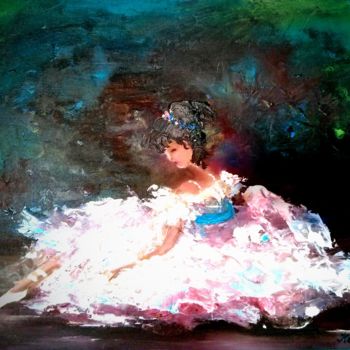 Painting titled "Dancer" by Kravchenko Liudmila, Original Artwork, Oil