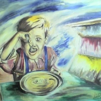 Pintura intitulada "a sopa" por Luís Rodrigues D'Oxossi, Obras de arte originais