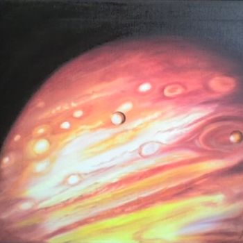 Pintura intitulada "planeta" por Luís Rodrigues D'Oxossi, Obras de arte originais