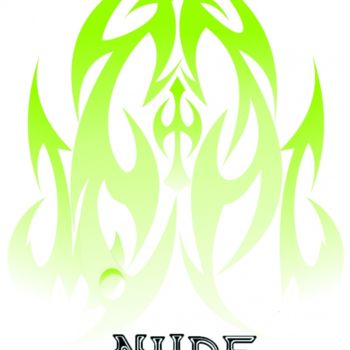 Desenho intitulada "metal-nude-logo-gre…" por Luissandro Almeida, Obras de arte originais