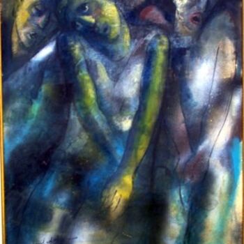 Pintura intitulada "mus074 - Fuzilament…" por Luiz Carlos De Andrade Lima, Obras de arte originais, Óleo