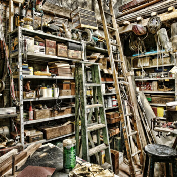 Photographie intitulée "garage 2" par Luiz Henrique Mendes, Œuvre d'art originale, Photographie numérique
