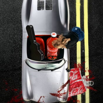 Photography titled "Coca Cola Car Crash…" by Luiz Henrique Mendes, Original Artwork, Analog photography