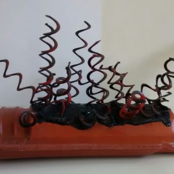 Sculpture titled ""Saudade e Dor"" by Luiz Valdo, Original Artwork