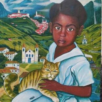 Painting titled "Mineirinha" by Luiz Pego Artista Plastico, Original Artwork