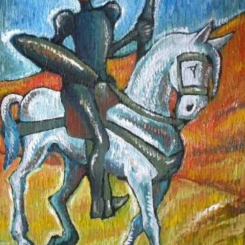 Pittura intitolato "Don Quixote" da Luiz Pego Artista Plastico, Opera d'arte originale