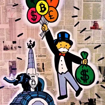 designer lv monopoly man poster