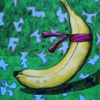 Pittura intitolato "Banana" da Lukas Pavlisin, Opera d'arte originale, Acrilico