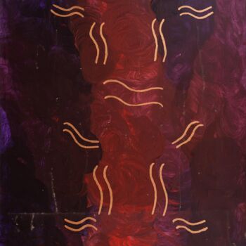 Malerei mit dem Titel "Wellen der Ewigkeit" von Lukas Walcher, Original-Kunstwerk, Acryl
