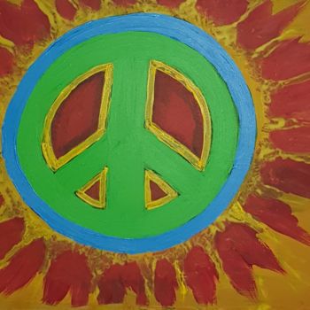 Painting titled "Lordart - Peace is…" by Luke Lord, Original Artwork, Acrylic