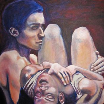 Painting titled "Till Death Do Us Pa…" by Lula, Original Artwork, Oil