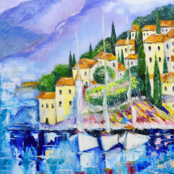 Картина под названием "В Неаполе - в город…" - Alina Budivskaya, Подлинное произведение искусства, Масло