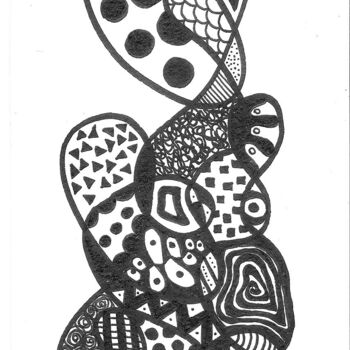 Drawing titled "Intuition 03" by Lumagayo, Original Artwork, Ink