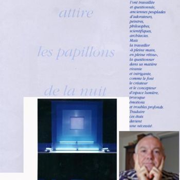 Digital Arts titled "TEXTE : lumière" by Marc Oliviero, Original Artwork