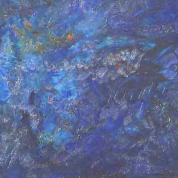 Painting titled "Deep Space #7" by Lummisart, Original Artwork, Oil