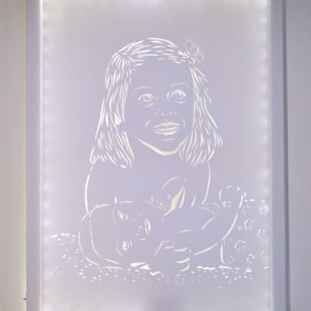 拼贴 标题为“TABLEAU LED 'GRAND…” 由Lune Et Animo, 原创艺术品