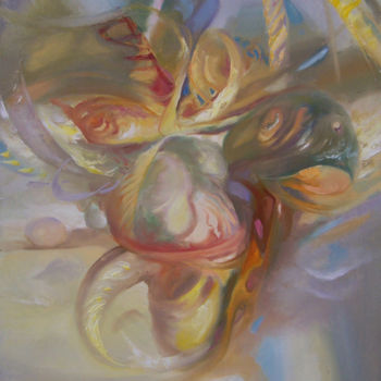 Картина под названием "Тема1" - Евгений Лунёв, Подлинное произведение искусства, Масло