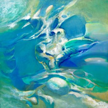 Картина под названием "Тема2" - Евгений Лунёв, Подлинное произведение искусства, Масло