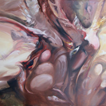 Painting titled "Тема3" by Evgenii Luniov, Original Artwork, Oil