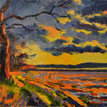 Pintura intitulada "Autumn" por Marian Luniv, Obras de arte originais, Óleo