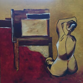 Pintura intitulada "LOOKING FOR YOURSELF" por Lupe Rocha, Obras de arte originais, Acrílico