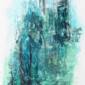 Pintura intitulada "Blue Way" por Lu Salum, Obras de arte originais, Óleo