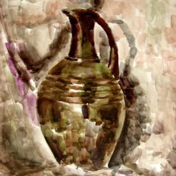 Картина под названием "vase" - Luse Yeremyan, Подлинное произведение искусства, Масло