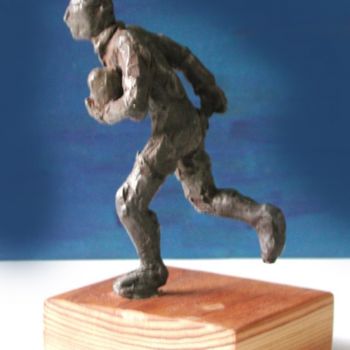 Escultura titulada "rugbyer1" por Mir Lusewix, Obra de arte original, Metales