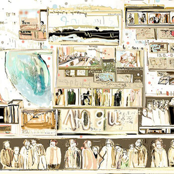 Pittura intitolato "Blockade" da Lusine Naghdalyan, Opera d'arte originale, Pittura digitale