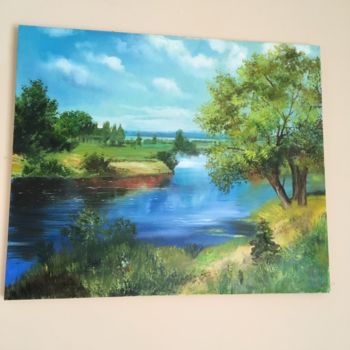 Painting titled "Natur" by Liudmila Cyranek, Original Artwork, Oil