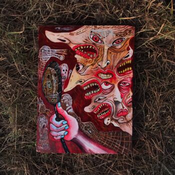 "Eyes of Red" başlıklı Tablo Lustral666 tarafından, Orijinal sanat, Akrilik
