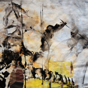 Malerei mit dem Titel "Der Krieger" von Luzena Di Barbara Walder, Original-Kunstwerk, Acryl