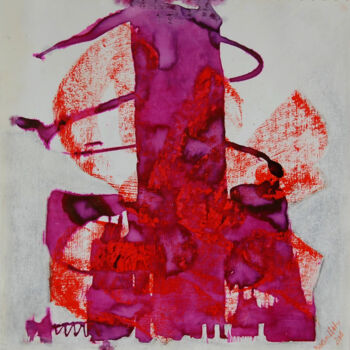 Ζωγραφική με τίτλο "movimento quattro" από Luzena Di Barbara Walder, Αυθεντικά έργα τέχνης, Κιμωλία