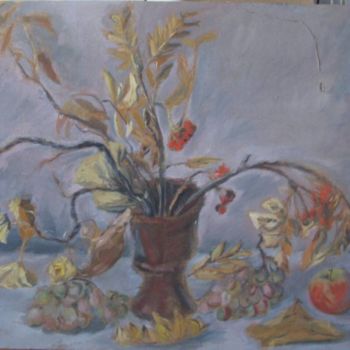 Картина под названием "осенний натюрморт" - Геннадий Лузин, Подлинное произведение искусства