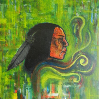 Painting titled "Alter Native" by Lx Unda, Original Artwork, Acrylic